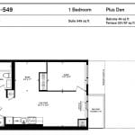 Home Power Adelaide Condos - 1D-549 - Floorplan