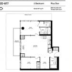 Home Power Adelaide Condos - 2D-877 - Floorplan