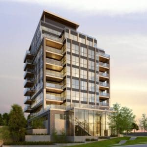 The Insignia - Street Level View - Exterior Render