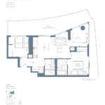 Lakeside Residences - 2D Upper Sky Suite + Terrace - Floorplan