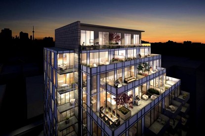 Rendering of 346 Davenport Pre-Construction Condos in Yorkville. Luxury condo Toronto.