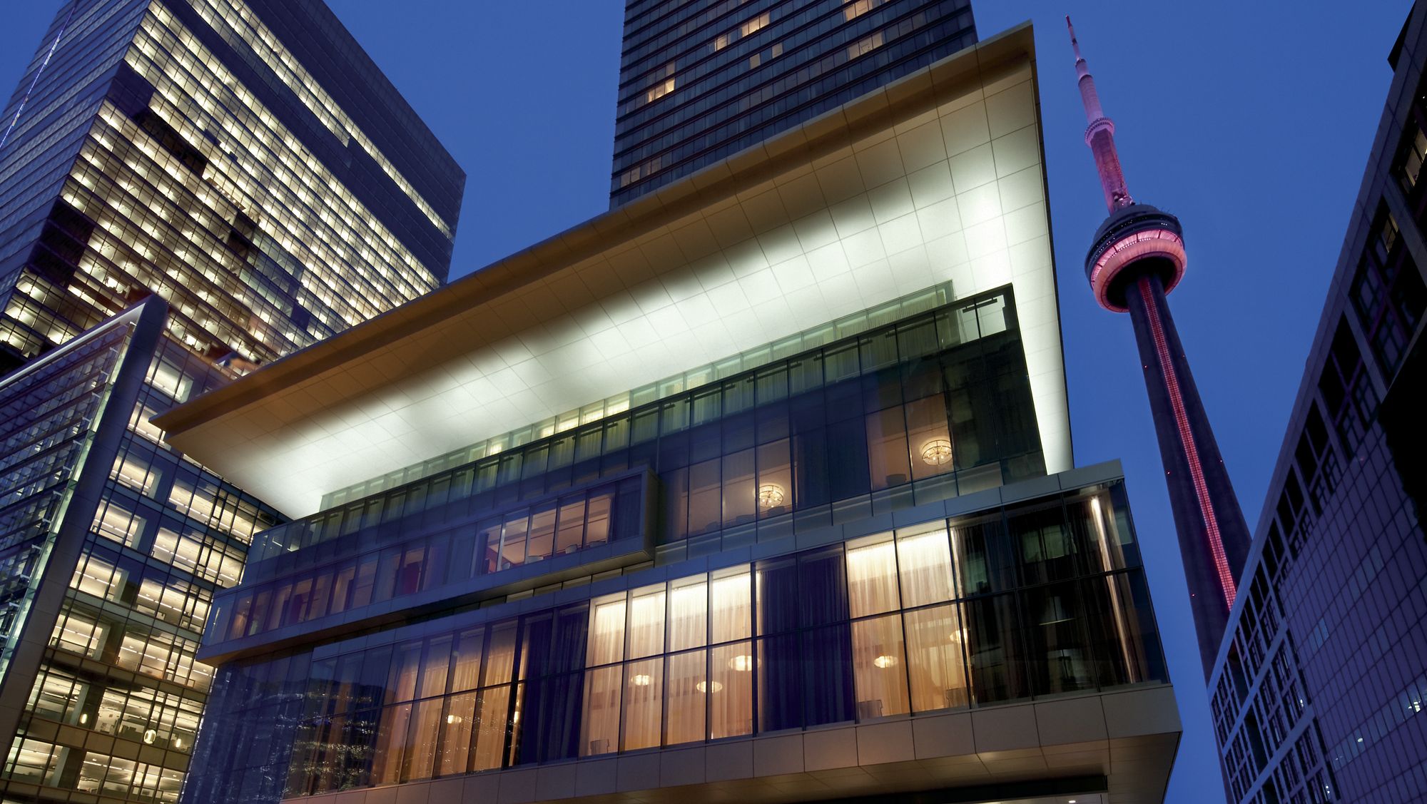 Looking upwards at the Ritz Carlton in downtown Toronto