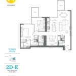 Monde Condos - 2D-E - Floorplan