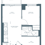 543 Richmond Condos - 1D-A - Floorplan