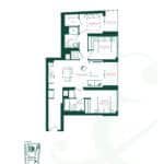 River & Fifth - Mill (3J) - Floorplan