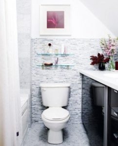 interior design tips for small condos. Bathroom interior design.