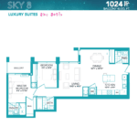 Rise at Lakeshore Condos - Sky 8 - Floorplan