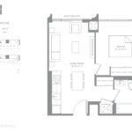 The ANX Condos - Modern Suite 485 - Floorplan