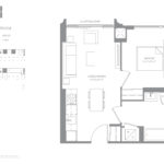 The ANX Condos - Modern Suite 490 - Floorplan