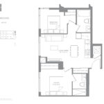 The ANX Condos - Modern Suite 670 - Floorplan
