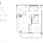 The ANX Condos - Modern Suite 715 - Floorplan