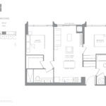 The ANX Condos - Modern Suite 725A - Floorplan