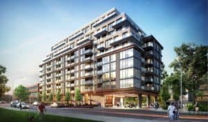 250 Lawrence Avenue West Condos - Street Level View - Exterior Render