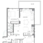 609 Avenue Road Condos - Suite 2B+D - Floorplan