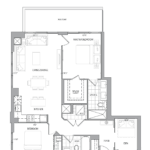 609 Avenue Road Condos - Suite 2D+D - Floorplan