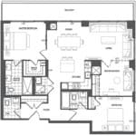 609 Avenue Road Condos - Suite 3I - Floorplan