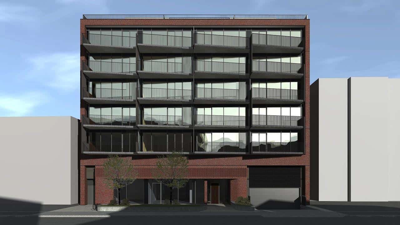 The Lookout Condominiums - Street Level View - Exterior Render