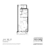 Junction House - 1B-P - Floorplan