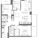 Southside Condos - The Riverside 1015 - Floorplan