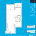 The 2800 Condos - Suite 1+F - Floorplan