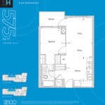 The 2800 Condos - Suite 1H - Floorplan