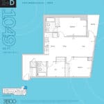 The 2800 Condos - Suite 2+D - Floorplan