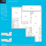 The 2800 Condos - Suite 2H - Floorplan