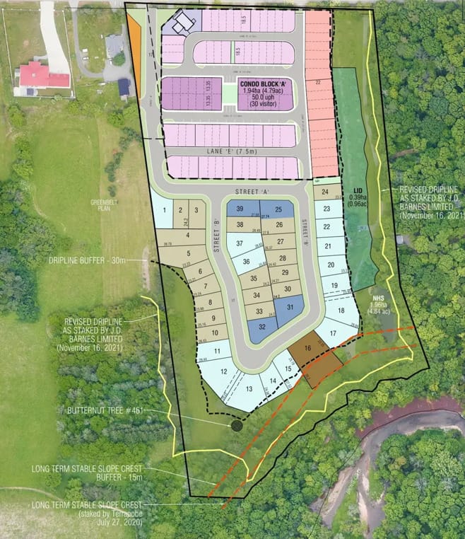 1300-1350 Bronte Road Townhomes Site Plan