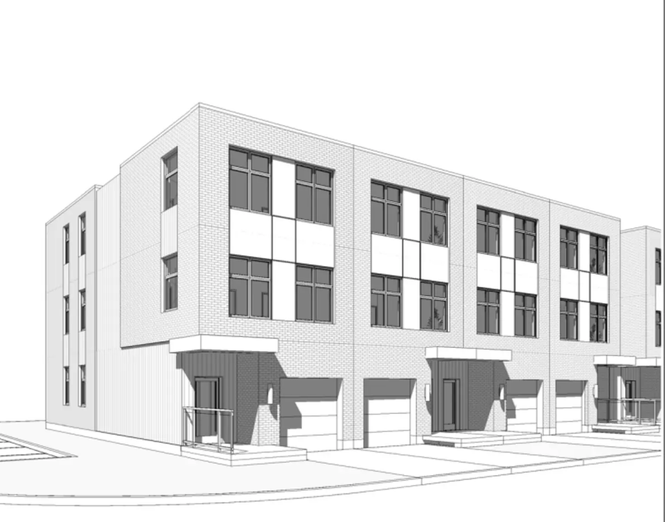 287-291 Woolwich Street Townhomes exterior view