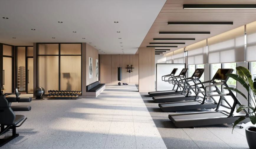1260-1314 Centre Street Condos gym