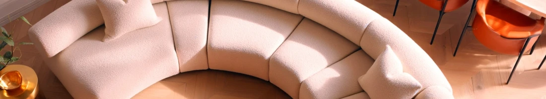 U-shaped modular sofa