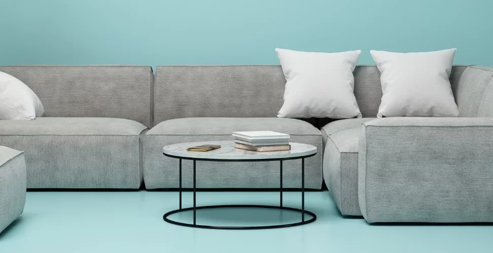 Modular sofa in the living room