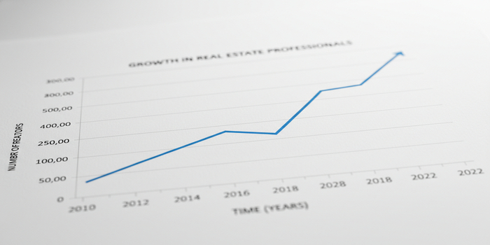 a line graph with an upward trend